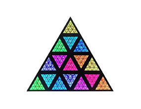 Triangle Panel Gold+RGB