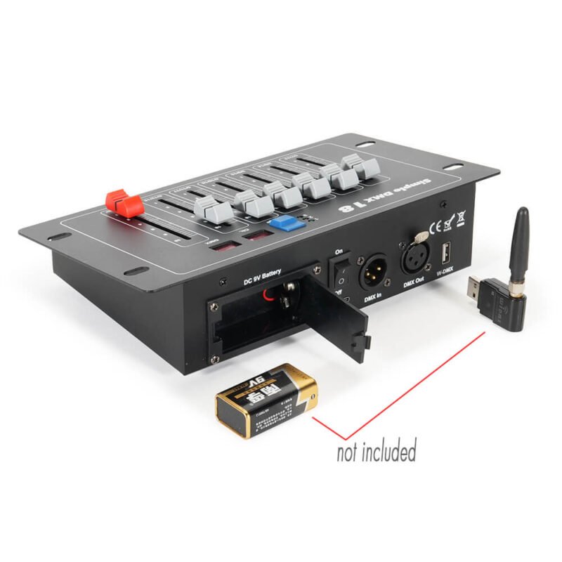 18 channels dmx desk