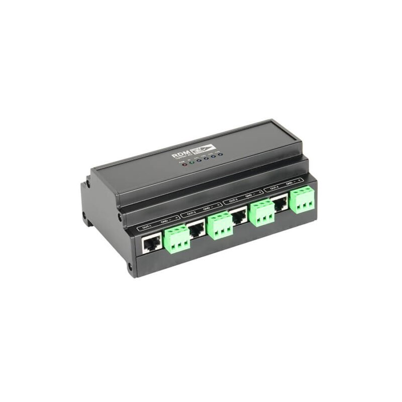 4-way RDM Splitter Din Rail