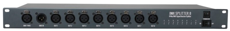 8 way DMX Signal booster and splitter